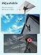 Starlink Gen 3 Halterung, 360° Verstellbare V3 Starlink Wandhalterung, Starlink Gen3 Mast-Montagekit mit Starlink Gen 3 Rohradapter für Gen3 Starlink Internet Kit Satellit