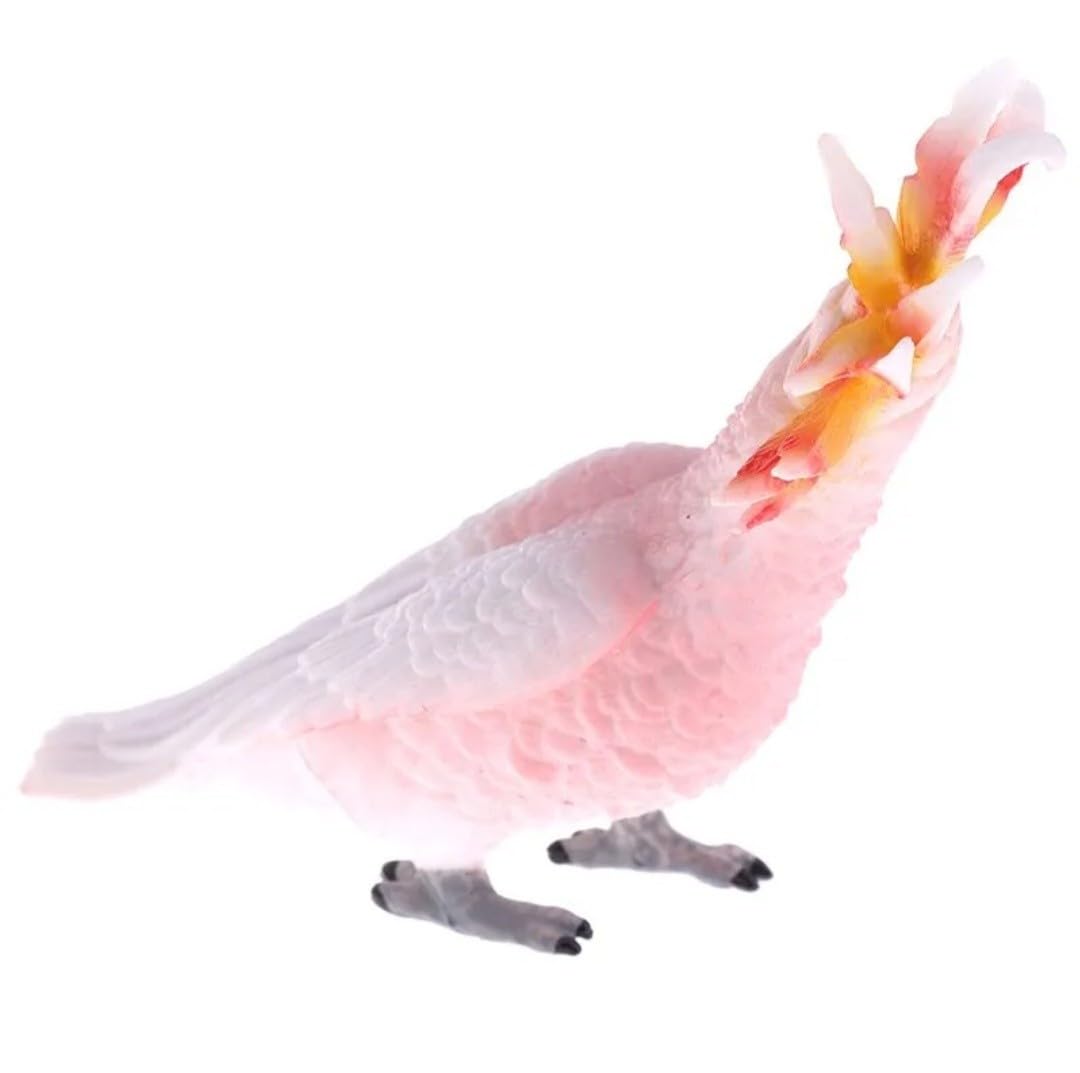 Amazon.co.jp: 鳥の置物 ピンク色のオウム クルマサカオウム