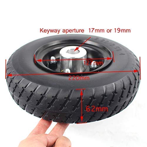 9'' Solidne koło 2,80/2,50-4, nienadmuchiwane opony piasta typu rolkowego do skutera gazowego/elektrycznego ATV, starszych skuterów, koła zastępcze, przenośny