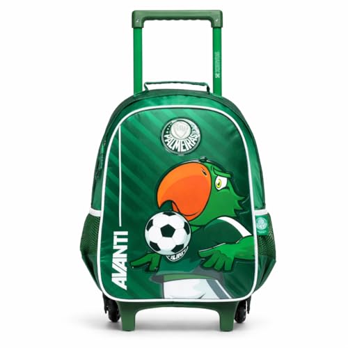 Mochila De Rodinhas Escolar Esportiva Palmeiras 16' Com Hastes