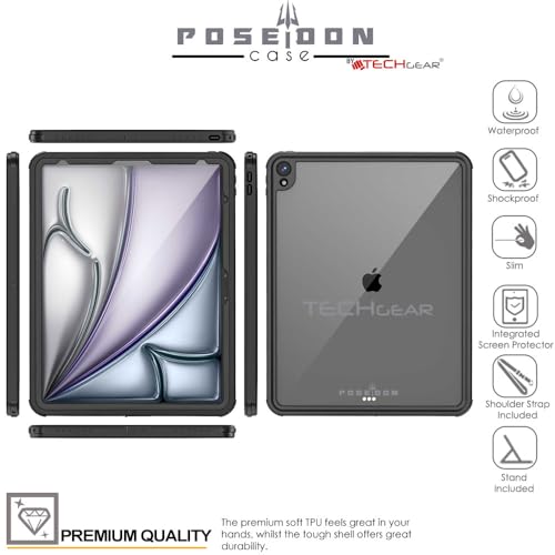 Coque étanche iPad Air 13 fine robuste protège des chutes eau