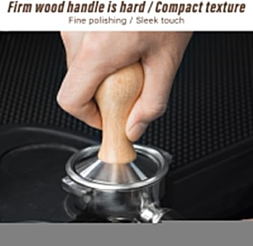 Miniatura 5 de Tamper de café, manipulador de café expreso de acero inoxidable, herramienta de prensa manual de expreso, accesorio para máquinas de café expreso