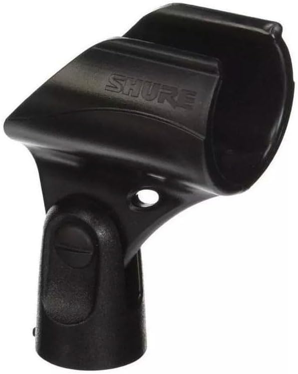 WA371 Microphone Clip for Wireless Handheld Transmitters | Replacement mic clip that securely holds all Shure wireless handheld transmitters on a standard mic stand