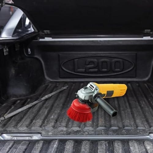 LERANXIN Topfbürste Winkelschleifer, 2 Stücke Nylonbürste Bohrmaschine, M14 Nylon Topfbürste, Schraubschüsseltyp Topfbürste, Nylonbürste Bohrmaschine für Farbentfernung, Schmutzreinigung