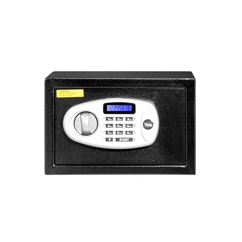 Yale YSS/200/DB2 Digital Safe Locker for Home | 8.7 Litre | Electronic Keypad with PIN Code | Emergency Key | Steel Body | Black | 1 Year Warranty | Black