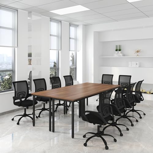 Bonzy Home 8ft Conference Tables Chair Set, 94.4"x47.2"x29.5" Tab...