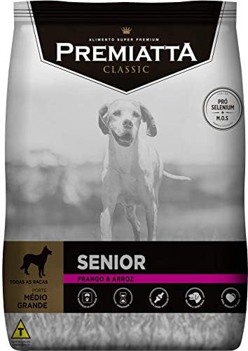 Classic Senior Tamanho G e Tamanho Médio Sc 15kg Qualita Foods Ra...