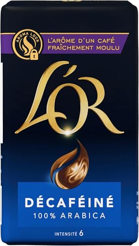 Café Moulu L'Or Décaféiné 100% Arabica Intensité 7 – Paquet de 250g