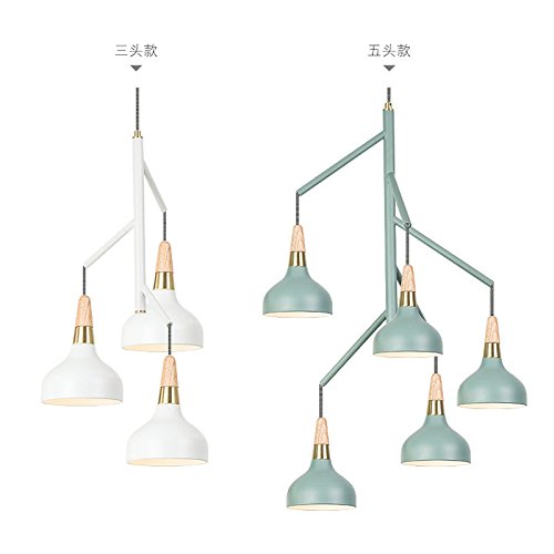 Preisvergleich Produktbild Tsqqst Restaurant, Kronleuchter, Wohnzimmer, Skandinavische Nachttischlampe, Kreative Persönlichkeit, Tisch-Bar, Log-Art, Einzelnes Pferd Und Caron Kronleuchter, 3 Oder 5 Kontakt-Kundenservice