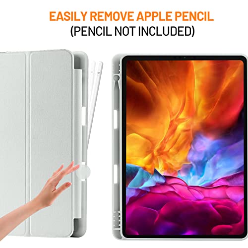 Case Compatible with iPad 9th/8th/7th Generation, Premium PU Leather + Soft TPU Back Case with Pencil Holder - Image 2