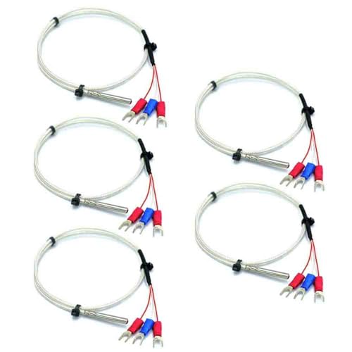 5PCS 50cm 1.64ft Three-Wire PT100 Sensor