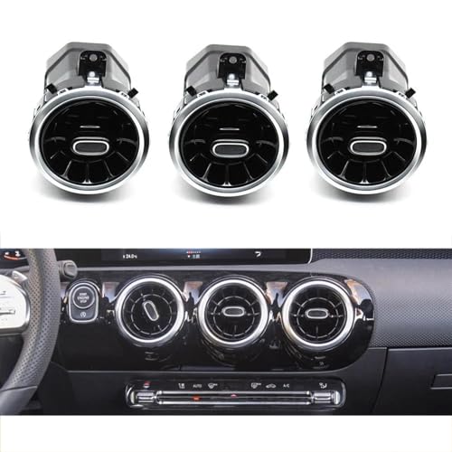 Grille de ventilation à flux orientable pour tableau de bord central de voiture GLA W247 - 5