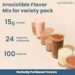 WonderSlim Meal Replacement Shake, Variety Pack, 15g Protein, 24 Vitamins & Minerals, Gluten Free (7ct) - Image 3
