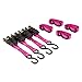 The Original Pink Box PB4STRAP Ratcheting Straps, Pink, 4-Piece