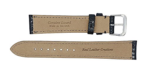 Made-in-USA-Genuine-Lizard-Watch-Strap-Band-in-Regular-Long-Short-Sizes-with-Gold-and-Silver-Buckles-Included--Factory-Direct-16mm-17mm-18mm-19mm-20mm-22mm-24mm 41ZeD6LFkdL