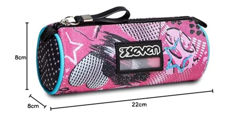 Seven Portapenne, Glamheart Girl, Rosa, Scuola and Tempo Libero, Chic League, standard size - Image 4