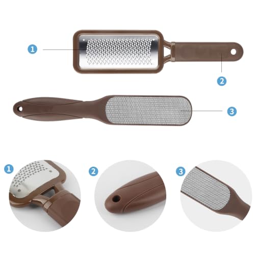 Image of Fu Store 2 Pack Foot Files Callus Remover Foot Rasp Dual Sided Foot File