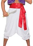 Einheitsgröße Forum Novelties X76418 76418 Wüste Prinz Hose, Weiß, Einheitsgröße