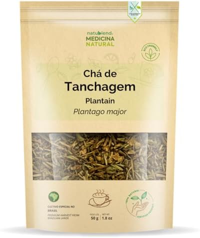 Chá de Tanchagem, Qualidade Premium, Medicina Natural, 50g
