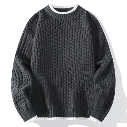 Pull à col rond élégant en maille d'automne hiver style minimaliste - 2