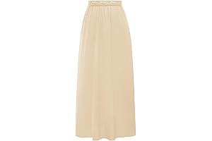 Long Half Slip: Anti-Static Satin Underskirt for an Enchanting Silhouette