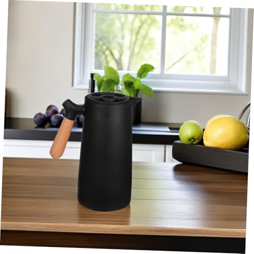 Termo de 1L con asa de madera ideal para mantener el agua fría o caliente en casa y de viaje 7