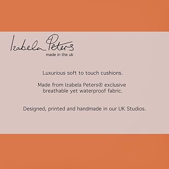 Izabela Peters Outdoor Cushions Waterproof, 50 X 30 Cm, Filled Outdoor Cushion, Burnt Orange, Garden Furniture Cushions, Outdoor Seat Cushions, Garden Chair Cushions