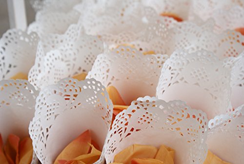 Assembled Confetti Toss Cones, Set Of 100 Small Cones For Confetti, Lavender, Rice 5,5'' (100) #TOP3