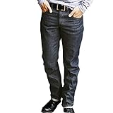 [カケヤ ジーンズ] KAKEYA JEANS 【細みのジーンズ(ループレングス) クロキ製 本藍デニム仕様】 細みのジーンズ [リジッド(生)デニム] 本藍 メンズ ボタンフライ【02：股下 77cm】