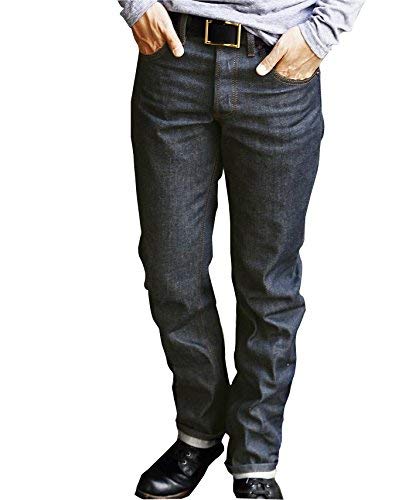 [カケヤ ジーンズ] KAKEYA JEANS 【細みのジーンズ(ループレングス) クロキ製 本藍デニム仕様】 細みのジーンズ [リジッド(生)デニム] 本藍 メンズ ボタンフライ