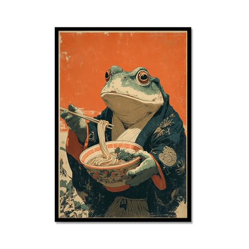 Toile murale chat japonais pour partager une touche d'humour rétro dans votre cuisine