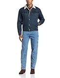 Traditional western styling Wrangler Men\'s Rustic Sherpa Lined Jacket, Denim/Sherpa, Large