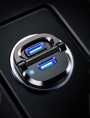 EWA USB C Car Charger, 36W+20W Dual PD 3.0 Port Type C Smallest Car Adapter, Aluminum Fast 36W+20W...