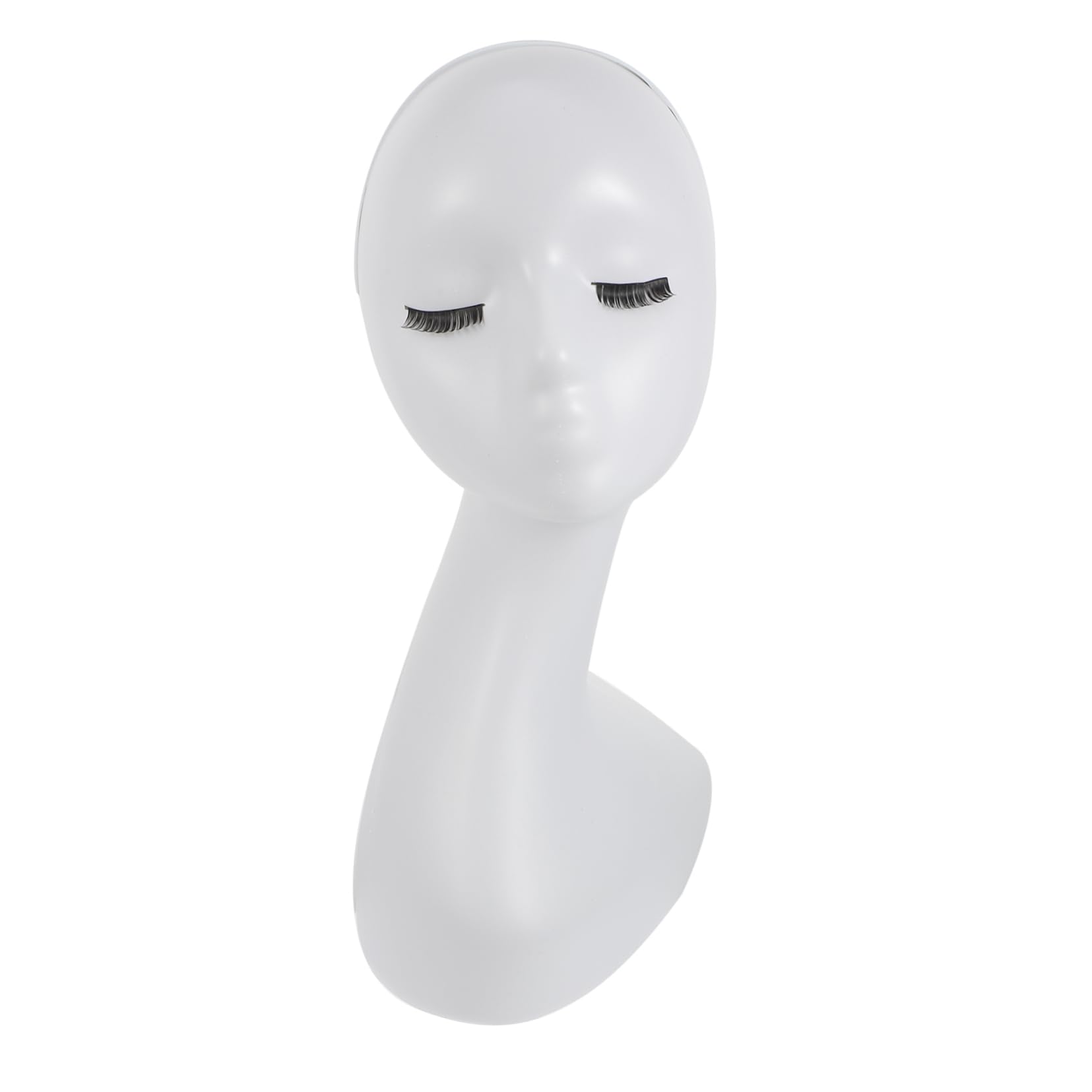 Baluue Multi-purpose Head Model for Wig Hat Display Practice Braiding Styling Pp Resin Stand
