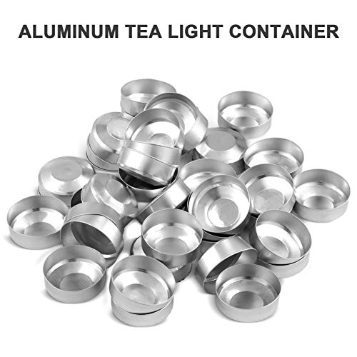 ARTIBETTER Latas de Chá de 200 Unidades de Velas para Fazer Velas - Mini Recipientes de Armazenament