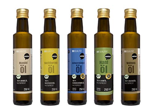 Wohltuer Traubenkernöl kaltgepresst 250ml aus kontrolliert biologischem Anbau mit 4% Anteil an natürlichem OPC (Frankreich)