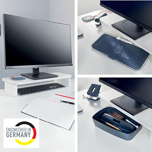 Leitz Monitor Stand Suitable For Desktop & Laptop, Ergonomically Designed Tabletop Riser, 24 Inch Monitor Screens Up To 20kg - Image 3