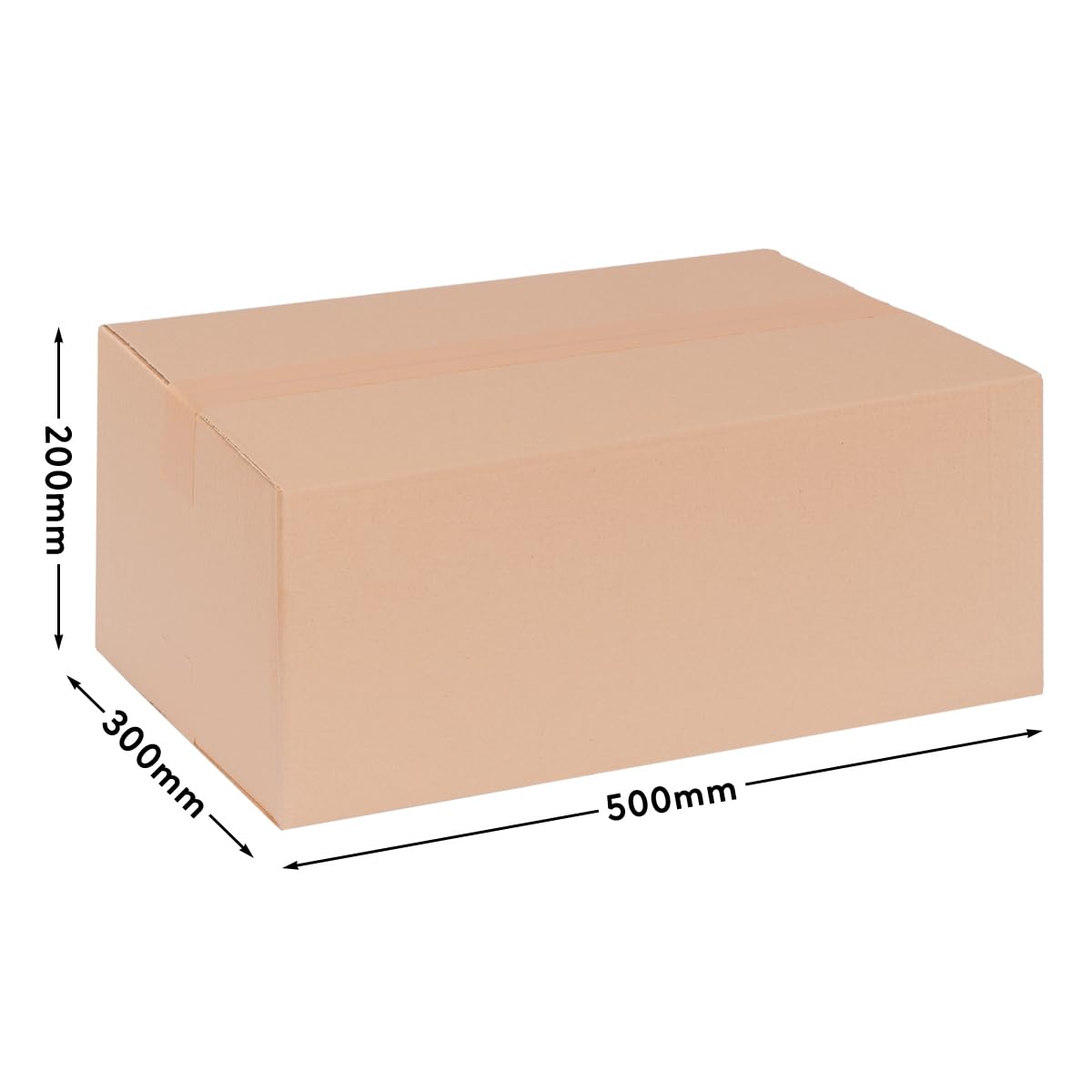 verpacking Kartony składane 495 x 295 x 190 mm brązowe (wymiary zewnętrzne 500 x 300 x 200 mm) KK 94 1-faliste karton wysyłkowy do średnich towarów pakiet DHL DPD GLS Hermes (75 sztuk)