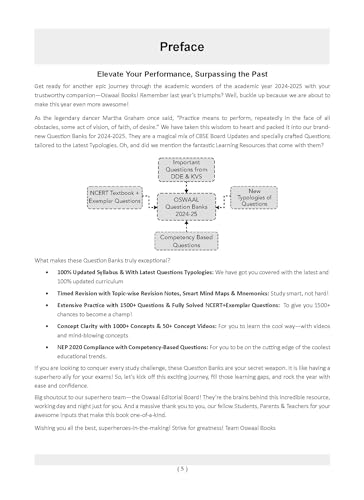 Oswaal Books And Learning Pvt Ltd CBSE Question Bank Class 11 Mathematics, Chapterwise Topicwise Solved Papers For 2025 Exams