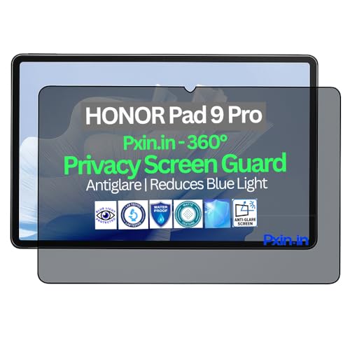 Image of Pxin Tablet Privacy Guard compatible with HONOR Pad 9 Pro | Screen protector | Anti-Glare | Blue light filter | 360 degree Anti Spy | Eye Protection