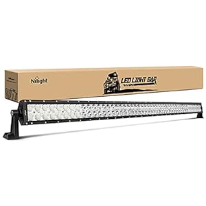 Nilight – 15026C-A LED Light Bar 52Inch 300W Spot Flood Combo LED Driving Lamp Off Road Lights LED Work Light for Trucks Boat Jeep Lamp,2 Years Warranty