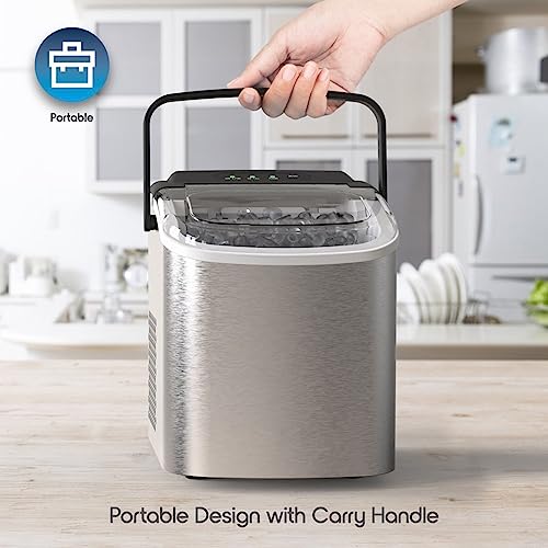 Máquina fabricadora de hielo portátil 26 lbs miniatura 4
