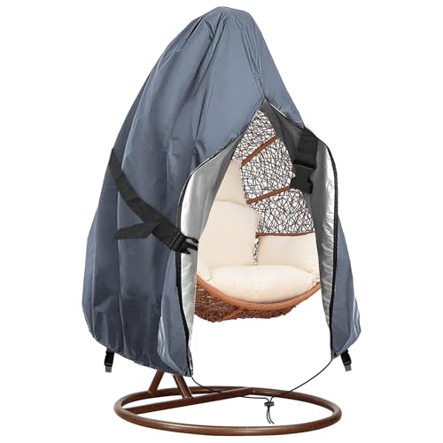 Housse de chaise suspendue avec fermeture éclair pour jardin