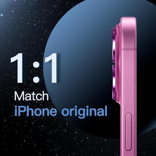 Image of NEXVEU TITANIUM Camera Lens Protector For IPHONE 16 /16 PLUS PINK UHD 9H Glass, Anti Drop, Scratch Resistant, Case Friendly, Removable, Waterproof, Heavy Duty Camera Protector, BUY 2 GET 1 FREE