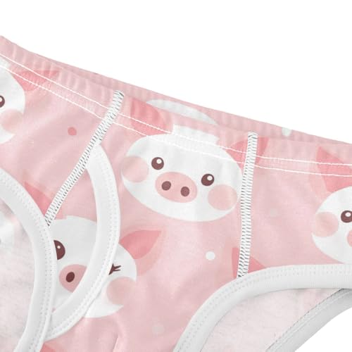 Wusikd Pig Face Boys' Underwear Cotton Cute Boys Briefs Soft Toddler Underwear 2T4