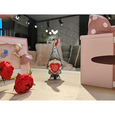 Valentine's Day Gnome Table Decorations - Gnome Figurines Home Decor Valentine's Day Gifts 2.2"x1.6"x4.9" Braxio Cover