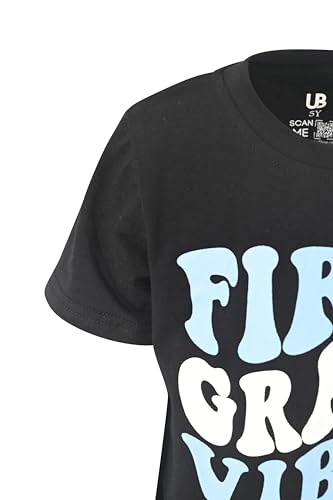 Image of Unique Baby Boys 1st Grade Vibes Only Back to School T Shirt