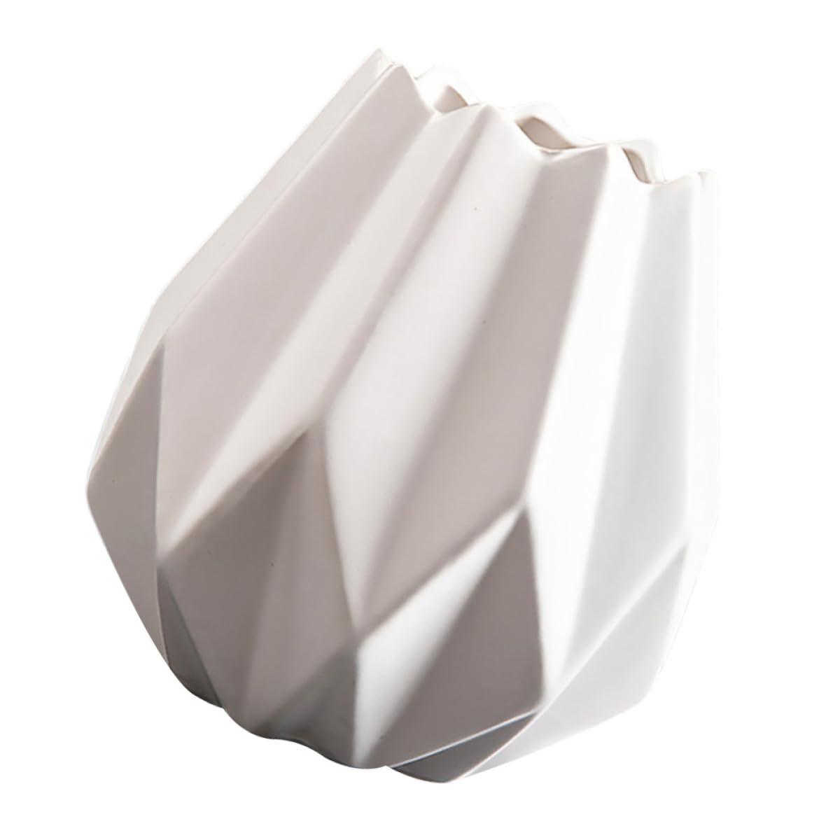 Vase en céramique blanc élégant pour sublimer votre décoration de table basse