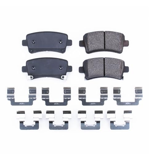 Image of PowerStop Rear Brake Pads for Buick Allure 2010 |LaCrosse 2010-16 |Regal 2011-17 |Cadillac XTS 2013-19 |Chevrolet Impala 2014-20 - Z17 Ceramic Brake Pads with Installation Hardware, 17-1430