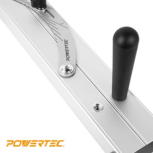 POWERTEC 71035 Table Saw Angle Cutting Jig for Creating Tapered Cuts